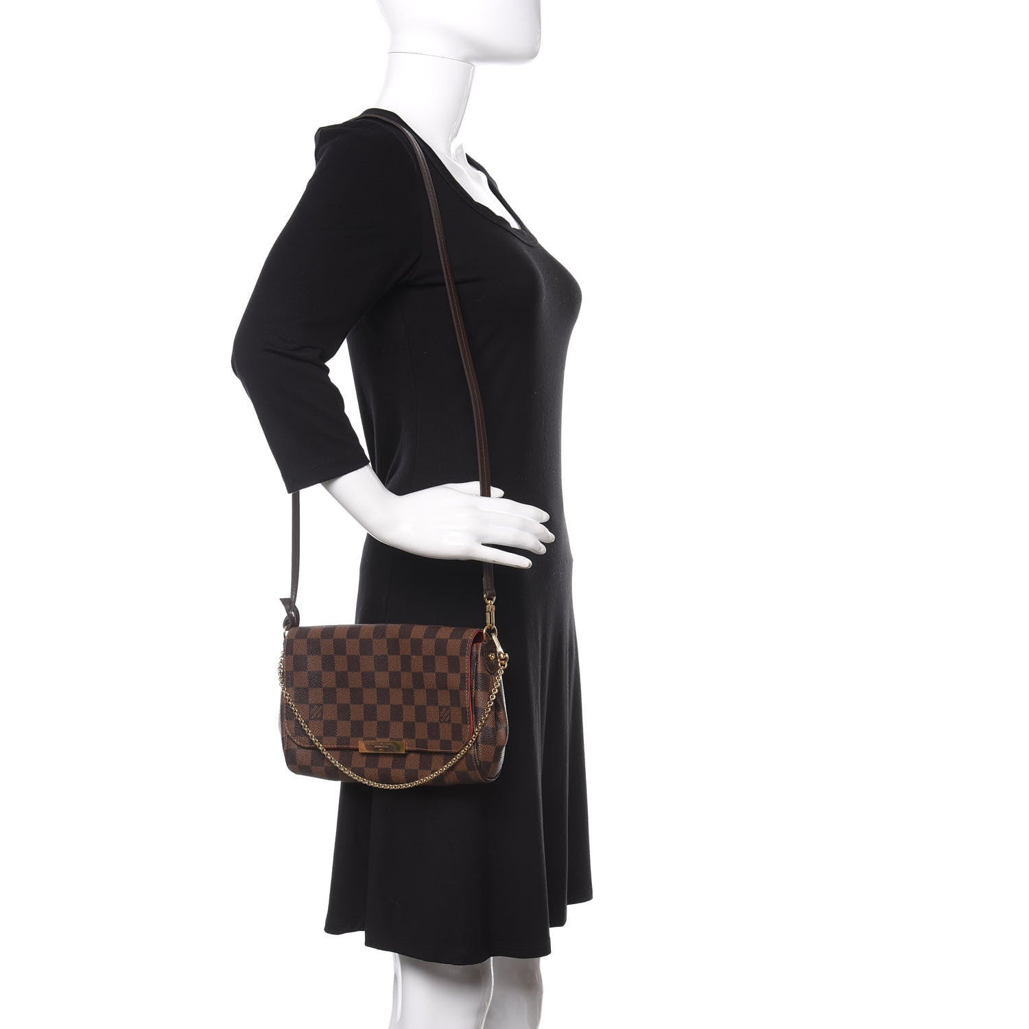 Louis Vuitton Damier Ebene Favorite MM 2 of 11