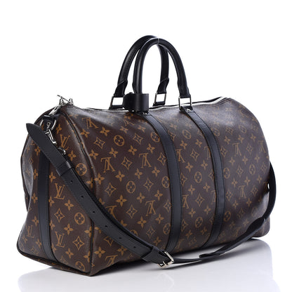 Louis Vuitton Monogram Macassar Keepall Bandouliere 45 3 of 14