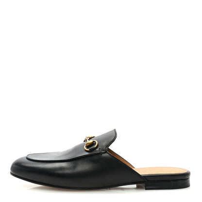 Gucci Calfskin Womens Princetown Slippers 36.5 Black 1 of 8