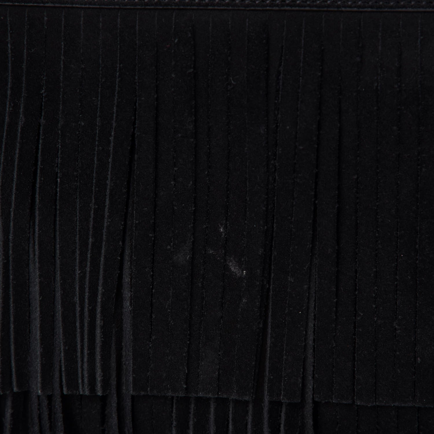 Saint Laurent Suede Fringe Small Sac De Jour Black 9 of 17