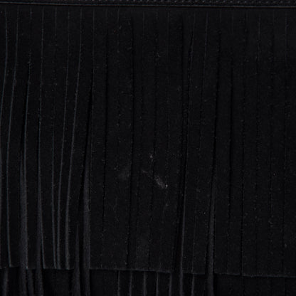 Saint Laurent Suede Fringe Small Sac De Jour Black 9 of 17