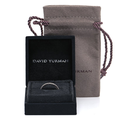 David Yurman Platinum Diamond 1.8mm Eden Eternity Wedding Band Ring 48 4.5 5 of 5