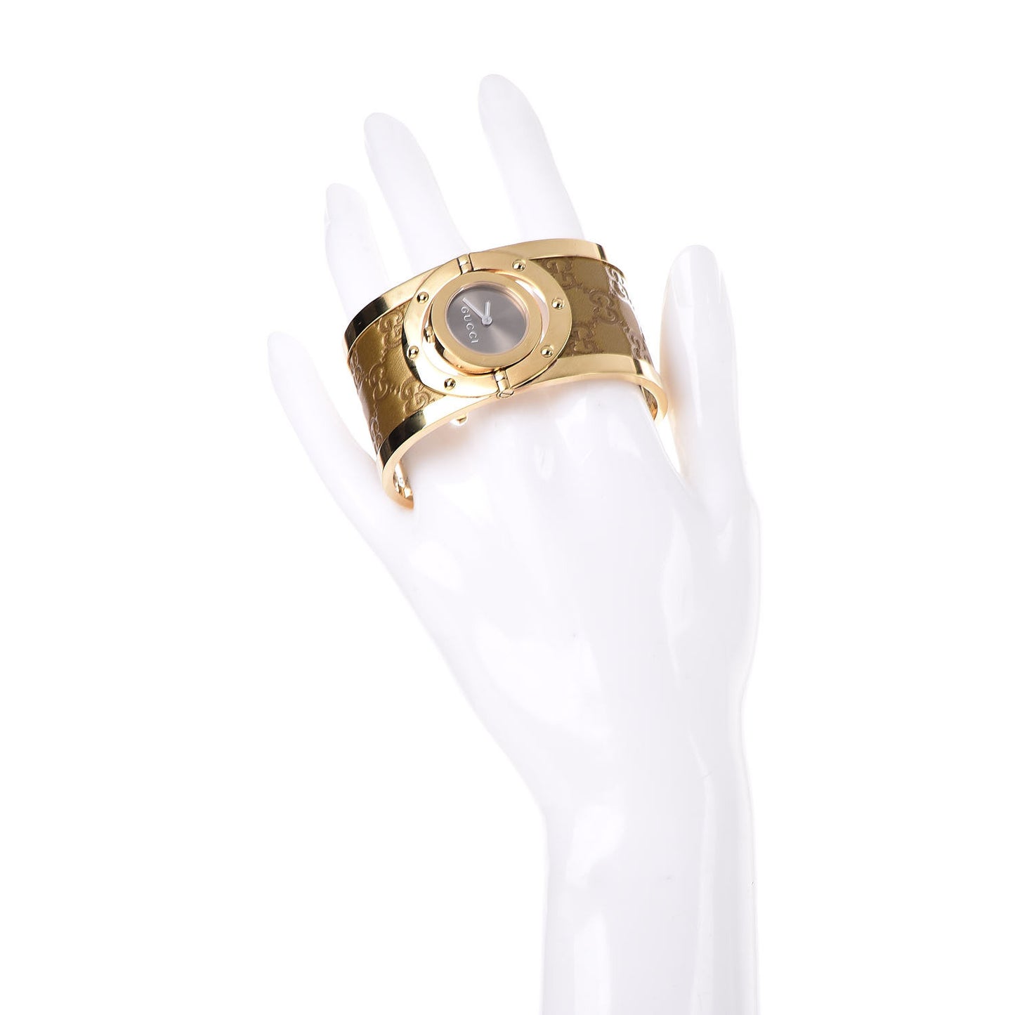 Stainless Steel Calfskin 33mm Twirl Quartz Watch Bronze