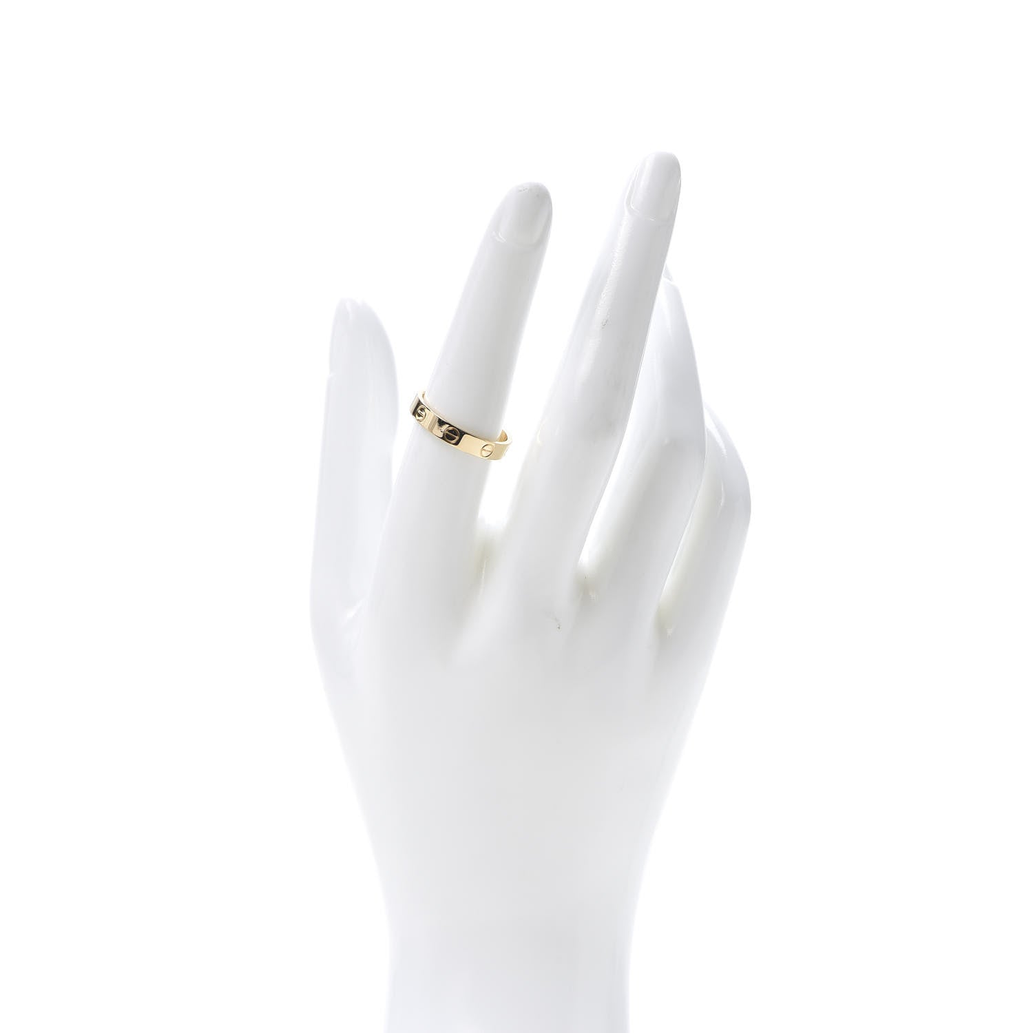 Cartier 18K Yellow Gold 3.5mm LOVE Wedding Band Ring 55 7.25 2 of 5