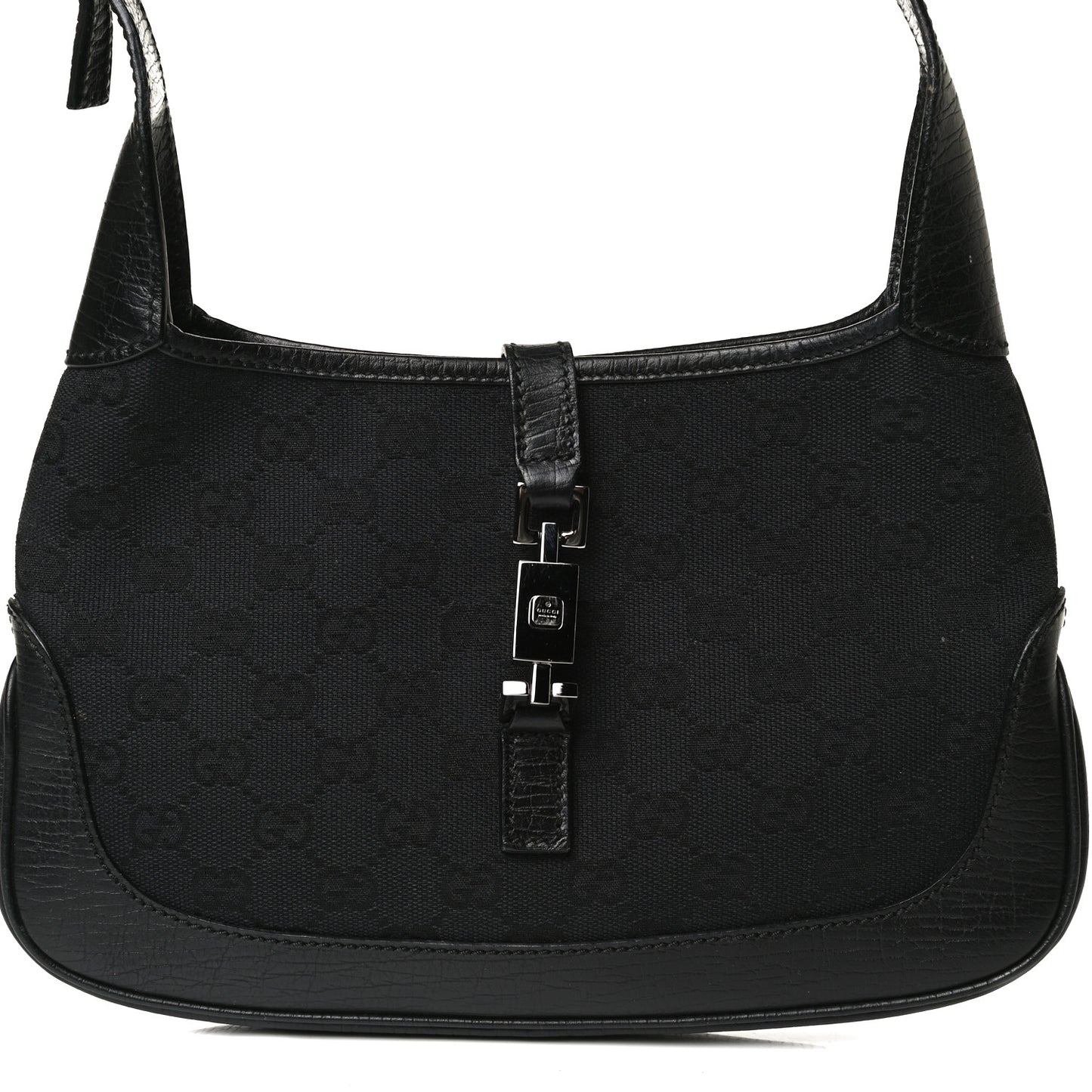 Denim Monogram Small Jackie O Hobo Black
