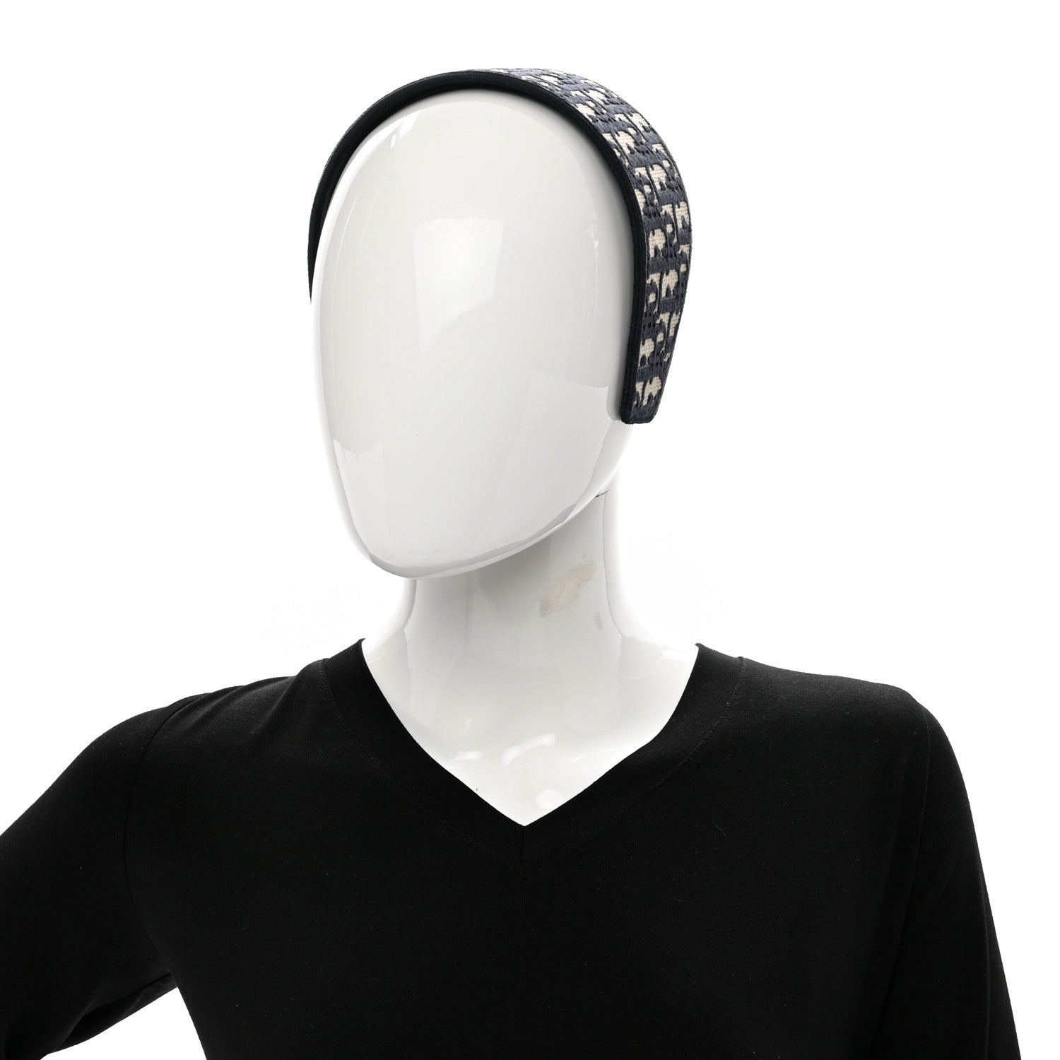 Christian Dior Oblique Headband Blue 2 of 4