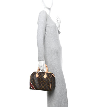 Louis Vuitton Monogram My LV Heritage Speedy 25 Burgundy Ivory 2 of 10