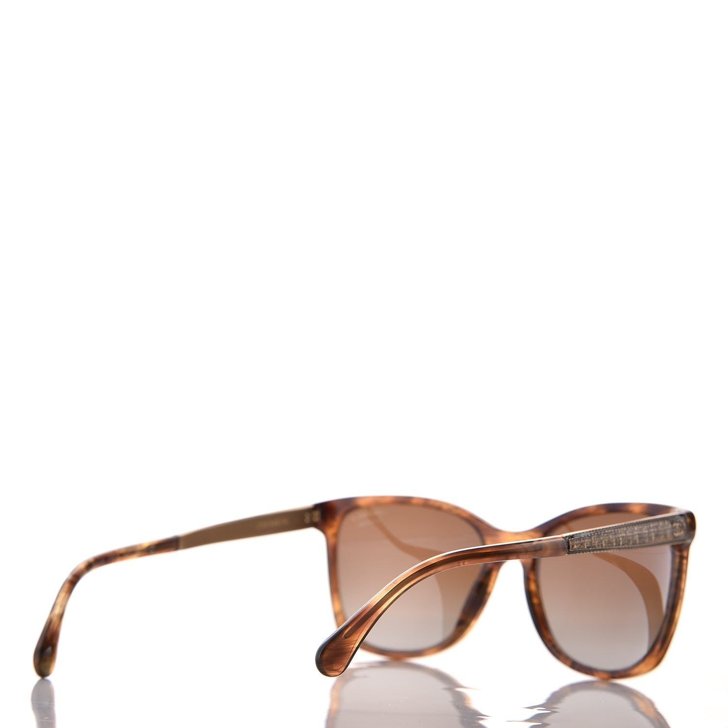 Chanel Tweed CC Polarized Sunglasses 5348 Tortoise 4 of 18