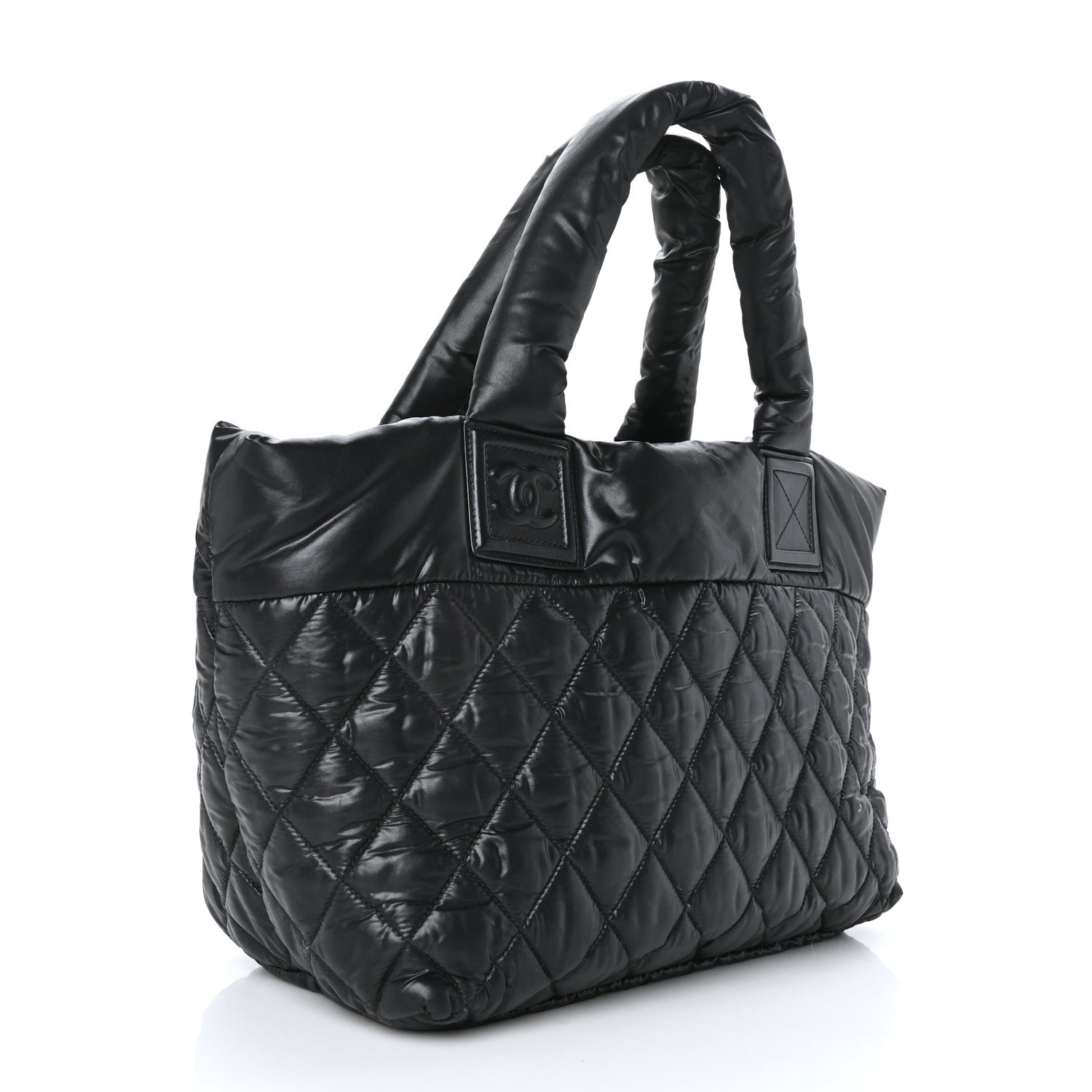 Chanel Nylon Quilted Small Coco Cocoon Tote Black 3 of 10