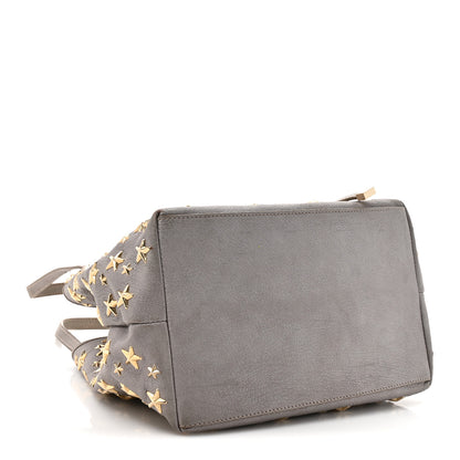Jimmy Choo Metallic Calfskin Sasha Star Studded Tote Silver 4 of 11