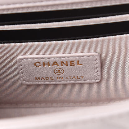 Chanel Lambskin Quilted Mini Trendy CC Clutch With Chain Lilas Lilac 5 of 9