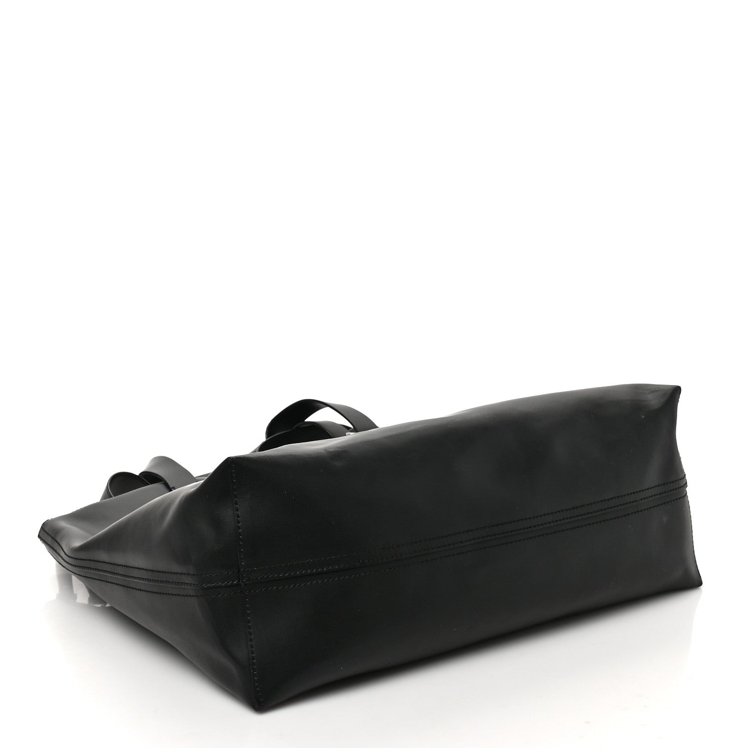 Valentino Garavani Calfskin VLNT Print Rockstud Top Handle Messenger Tote Black 5 of 8