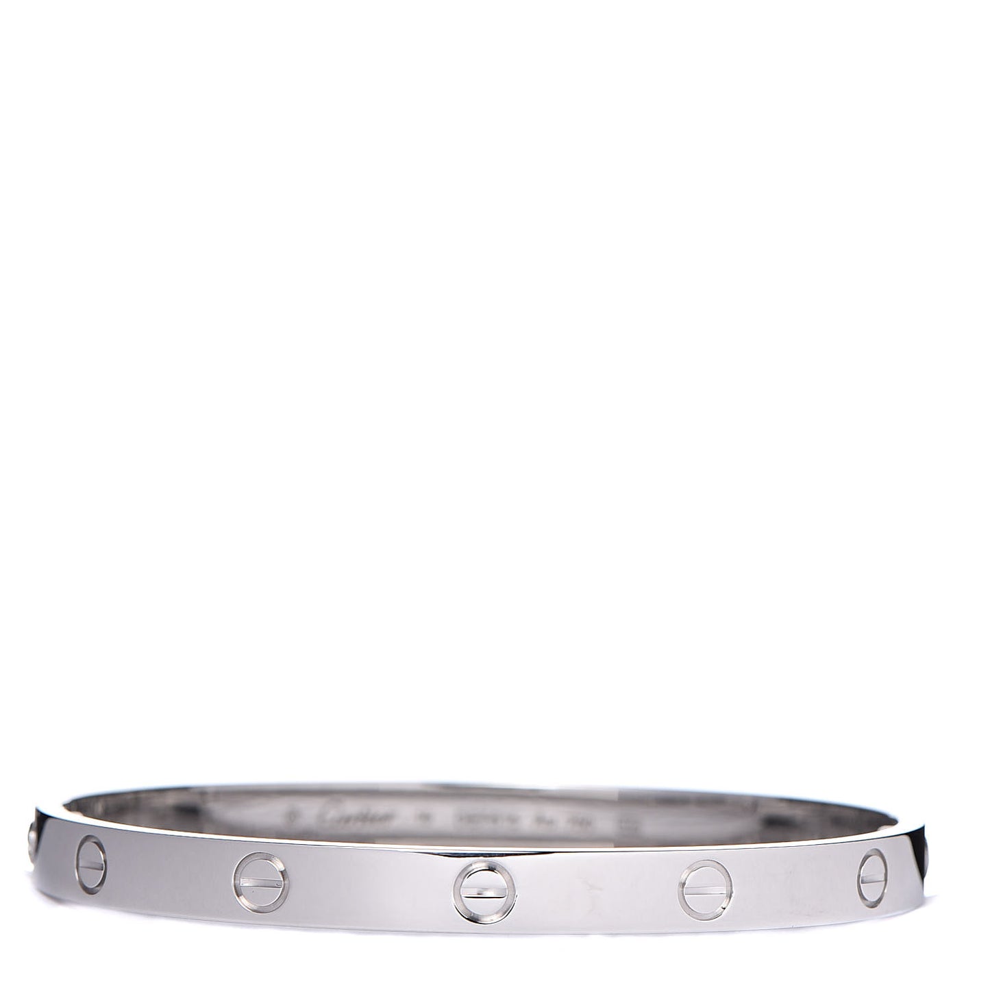 18K White Gold LOVE Bracelet 19