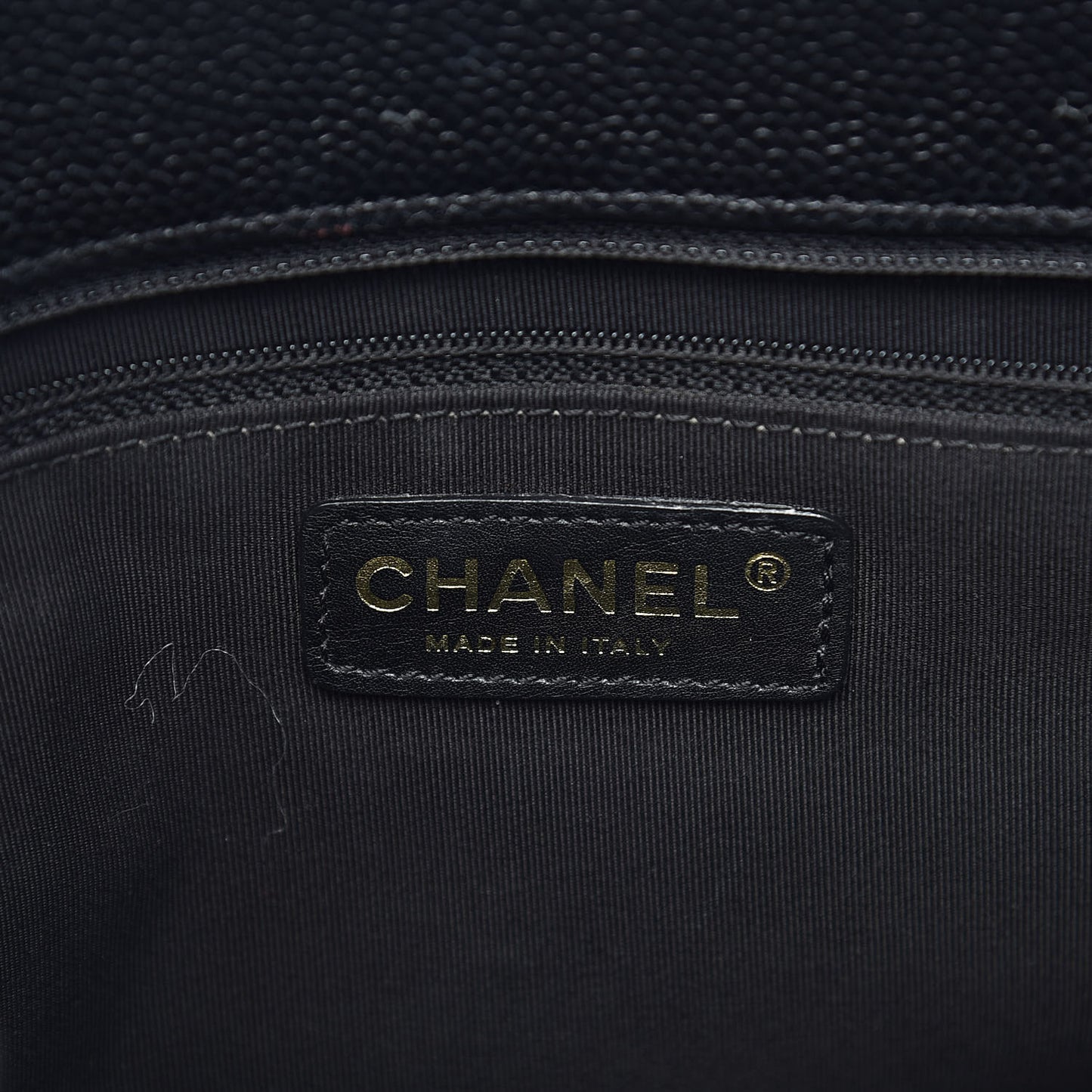 Caviar Quilted Grand Shopping Tote GST Black