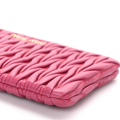 Miu Miu Nappa Matelasse Lux Pouch Fuxia 8 of 8