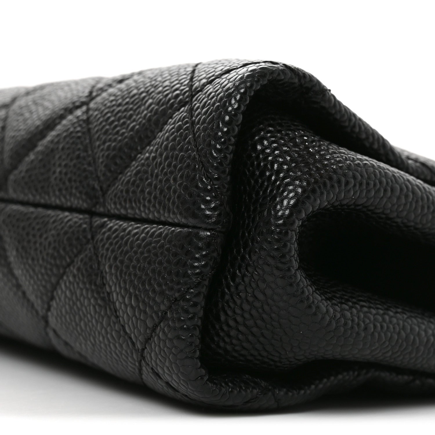 Chanel Caviar Quilted CC Large Clutch Black 9 of 10
