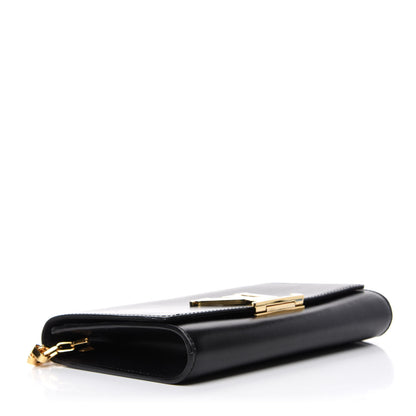 Louis Vuitton Calfskin Chain Louise MM Black 4 of 10