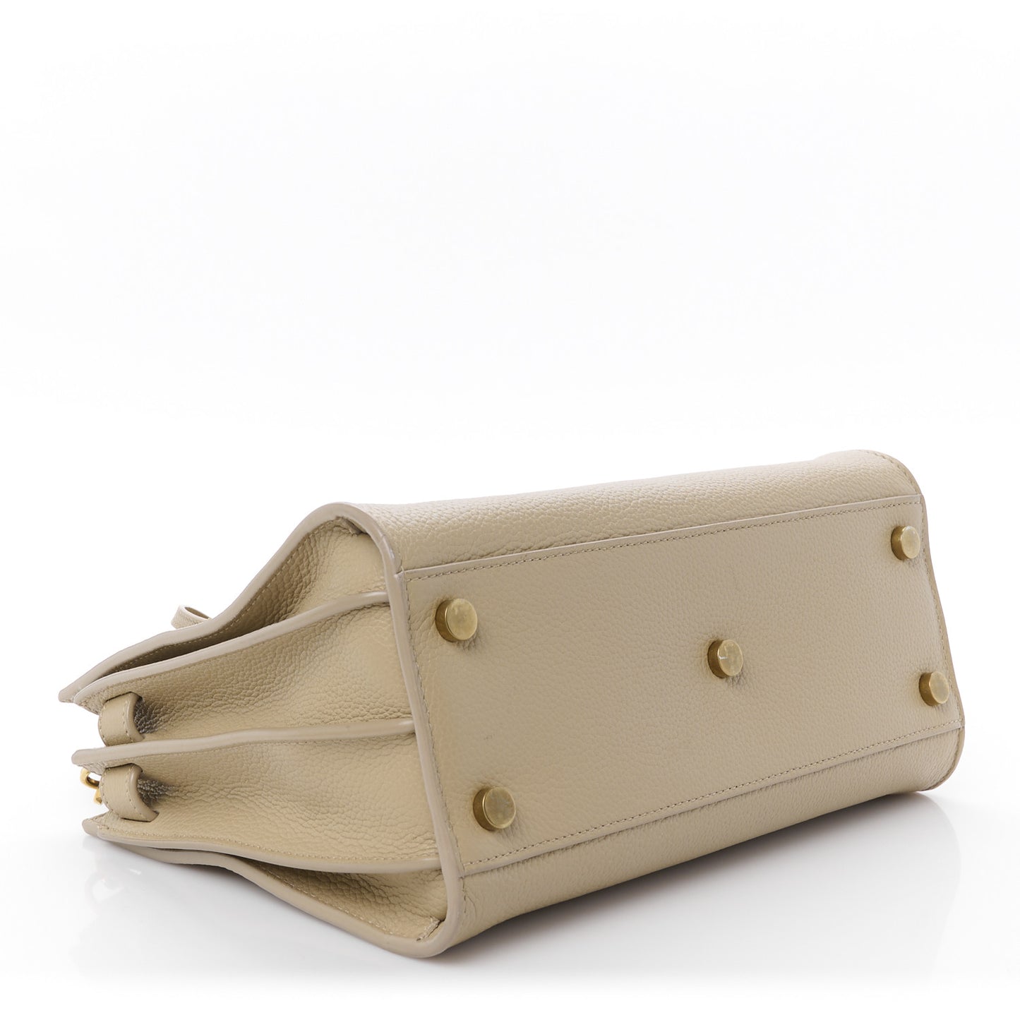 Grained Calfskin Baby Sac De Jour Souple Dark Beige