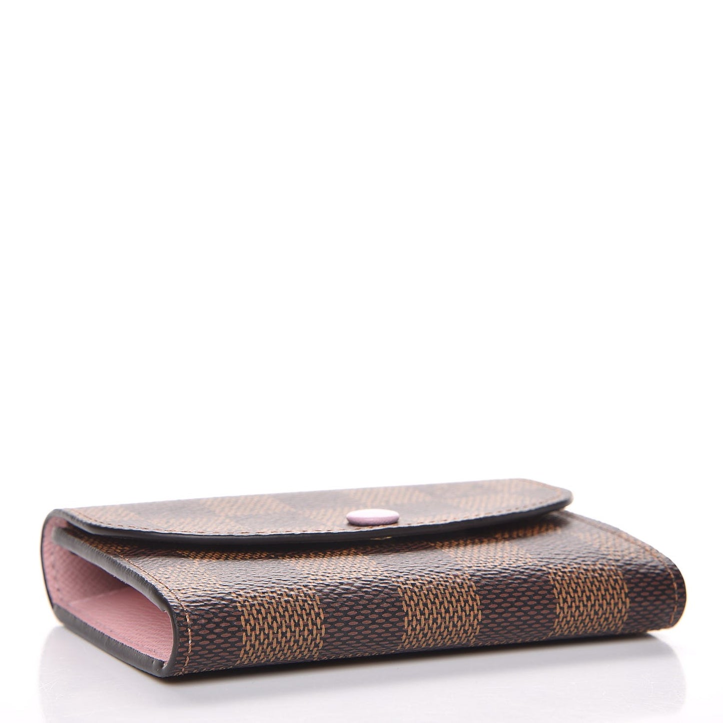 Damier Ebene Rosalie Coin Purse Rose Ballerine