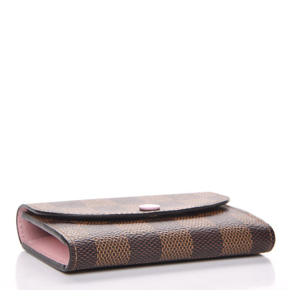 Louis Vuitton Damier Ebene Rosalie Coin Purse Rose Ballerine 4 of 8