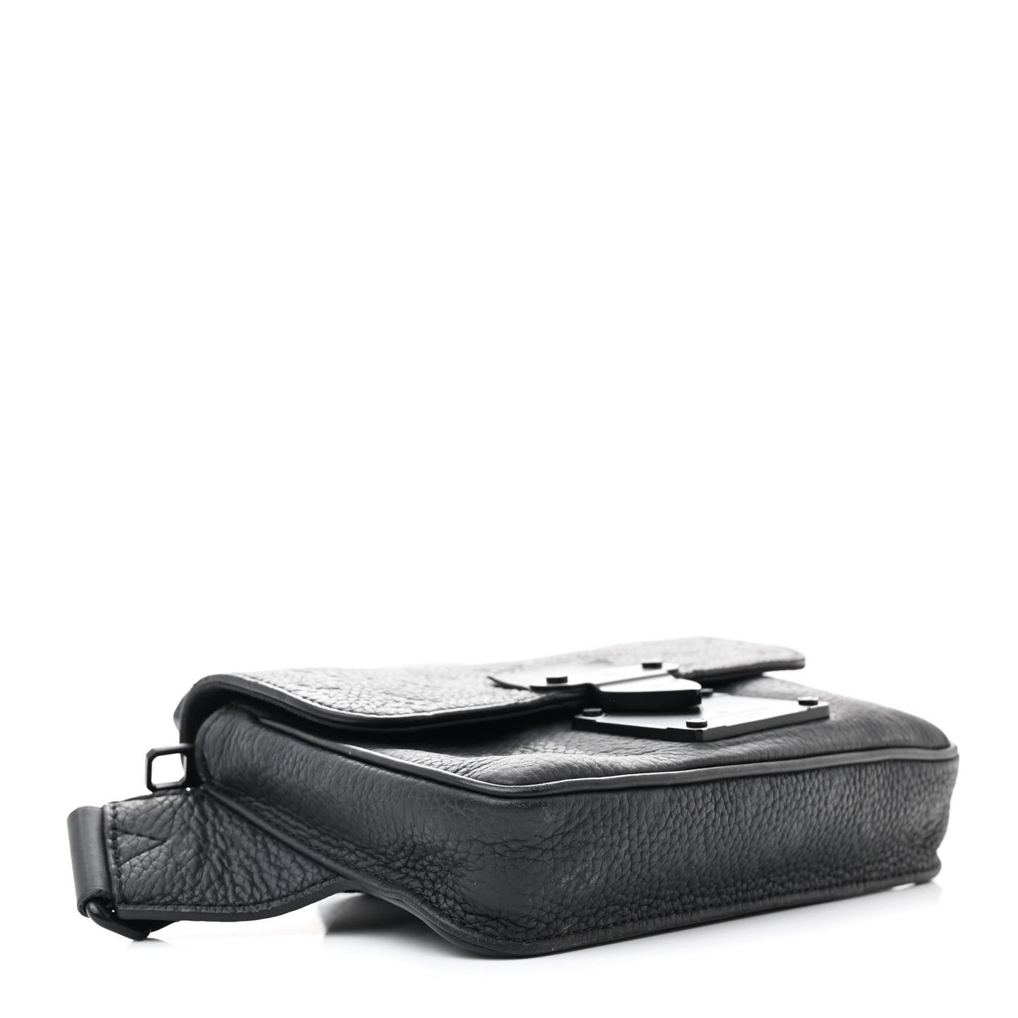 Taurillon Monogram S Lock Sling Bag Black