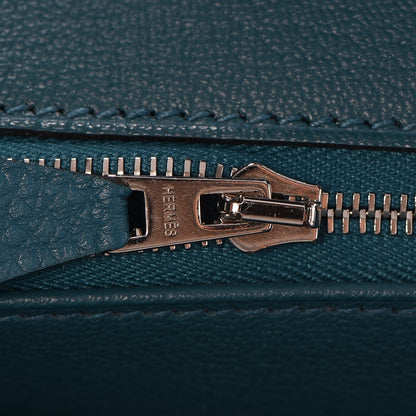 Hermes Taurillon Clemence JPG Shoulder Birkin II 42 Cobalt 18 of 32