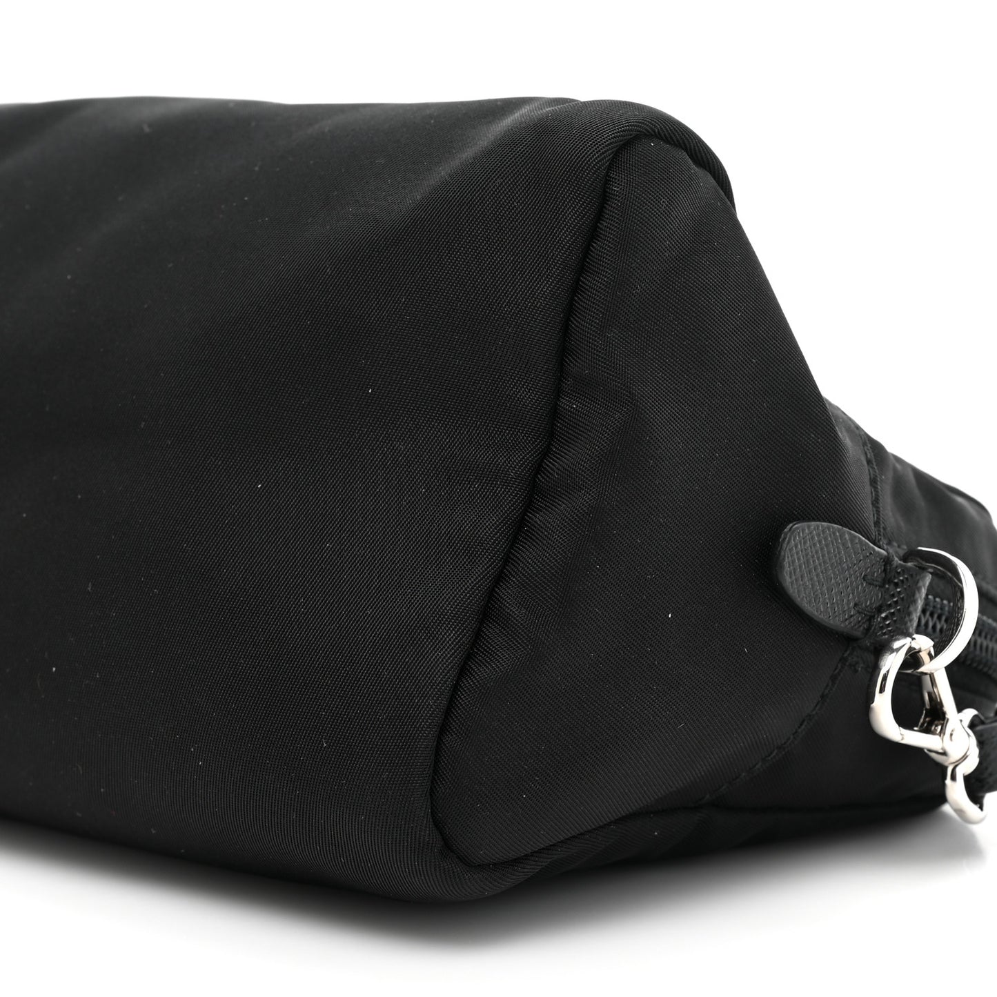 Tessuto Nylon Saffiano Wristlet Black