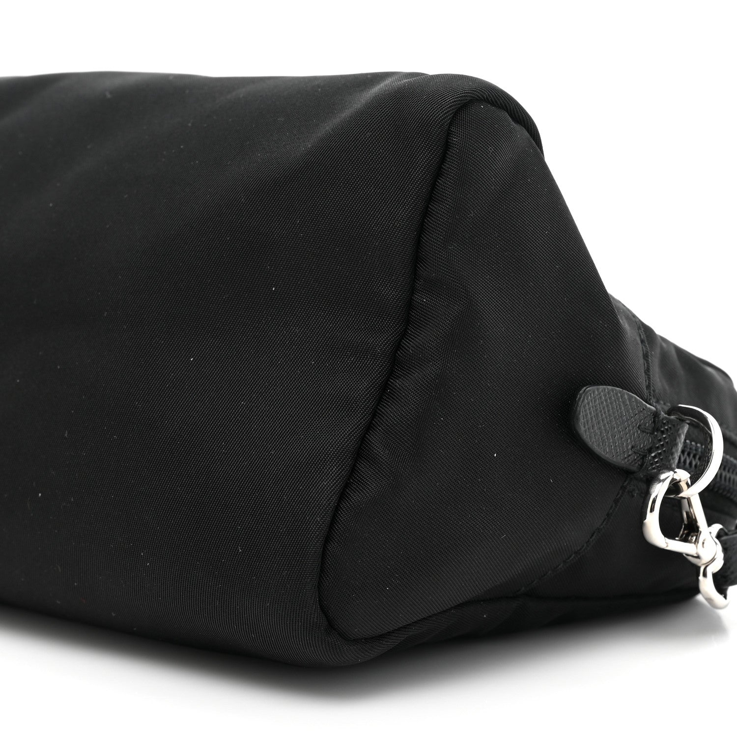 Prada Tessuto Nylon Saffiano Wristlet Black 7 of 8