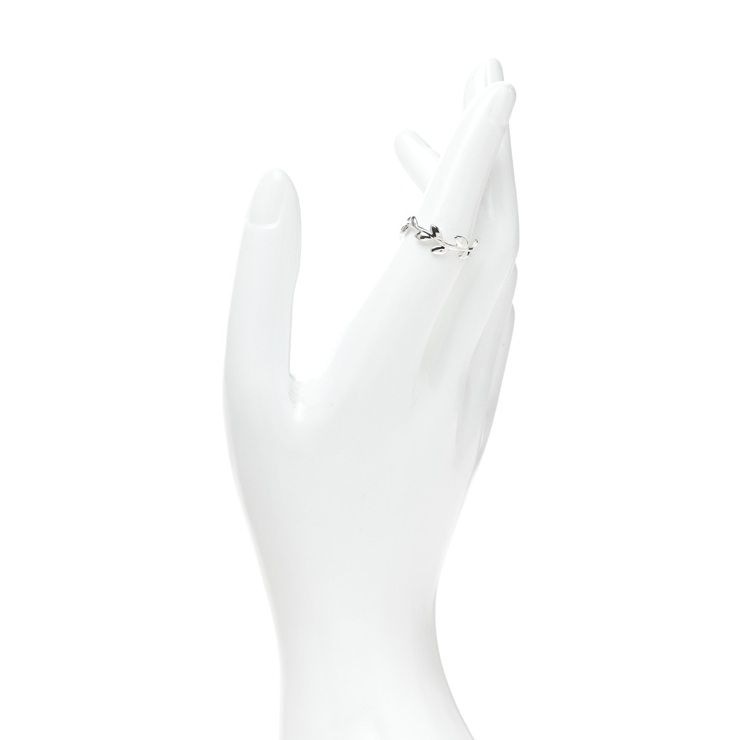 Tiffany Sterling Silver Paloma Picasso Narrow Olive Leaf Band Ring 52 6 2 of 5