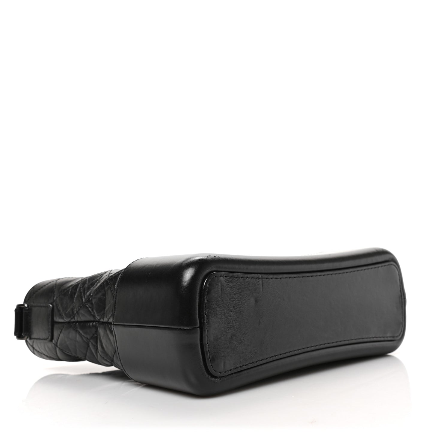 Aged Calfskin Quilted Medium Gabrielle Hobo So Black