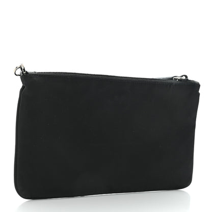 Prada Re-Nylon Saffiano Pouch Wristlet Black 3 of 9