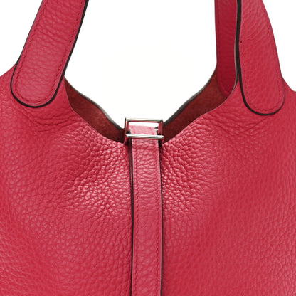 Hermes Taurillon Clemence Picotin Lock 18 PM Rose Extreme 8 of 11