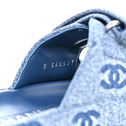 Chanel Denim CC Velcro Dad Chain CC Slide Sandals 35 Blue 10 of 11