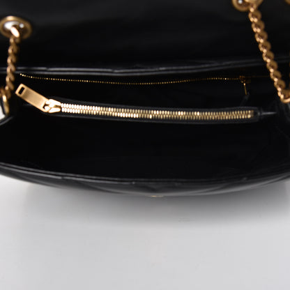 Saint Laurent Calfskin Y Quilted Monogram Medium Loulou Chain Satchel Black 7 of 11