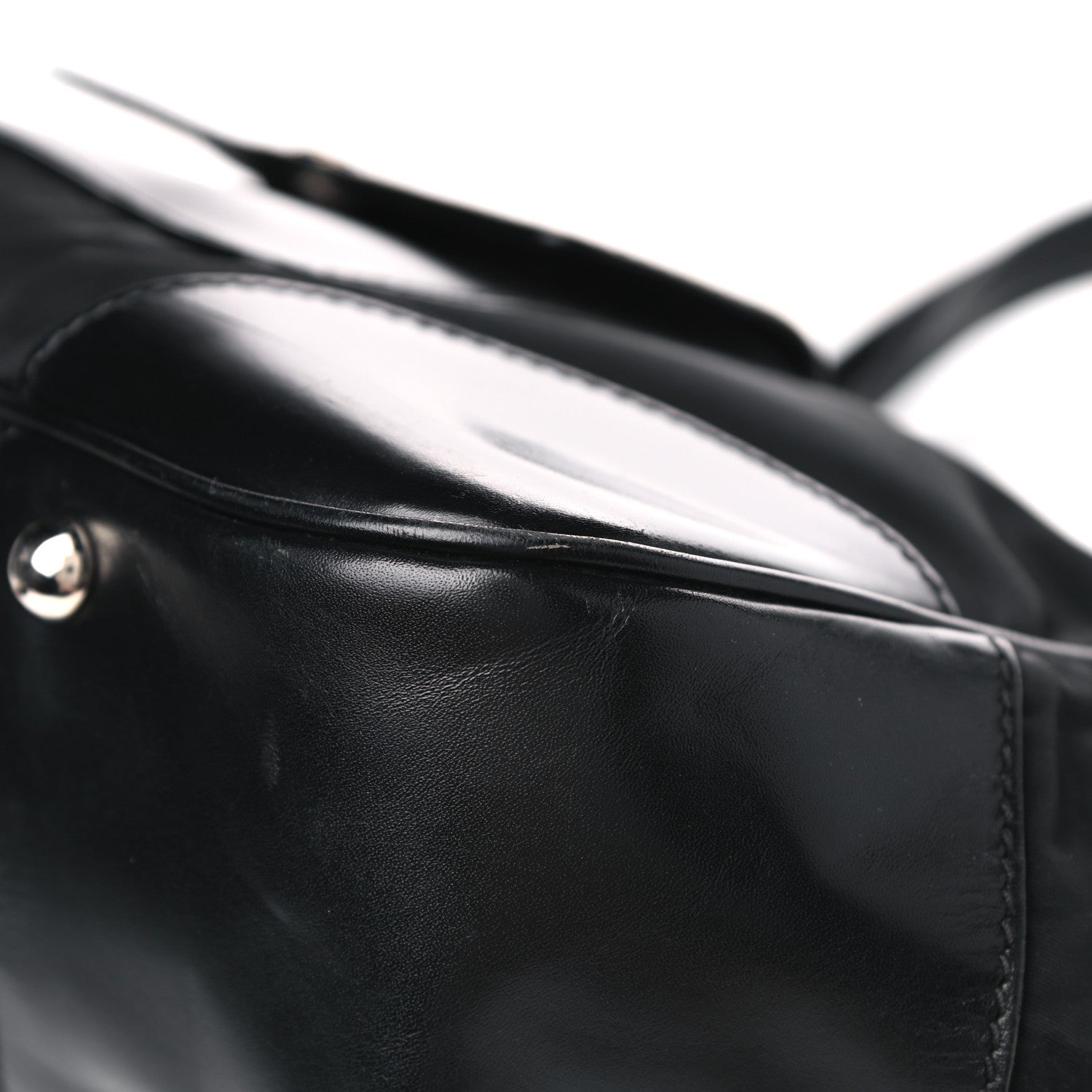 Prada Tessuto Nylon Soft Calfskin Shoulder Bag Black 11 of 15