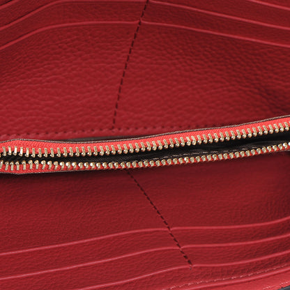 Chloe Leather Marcie Continental Flap Wallet Red 7 of 8