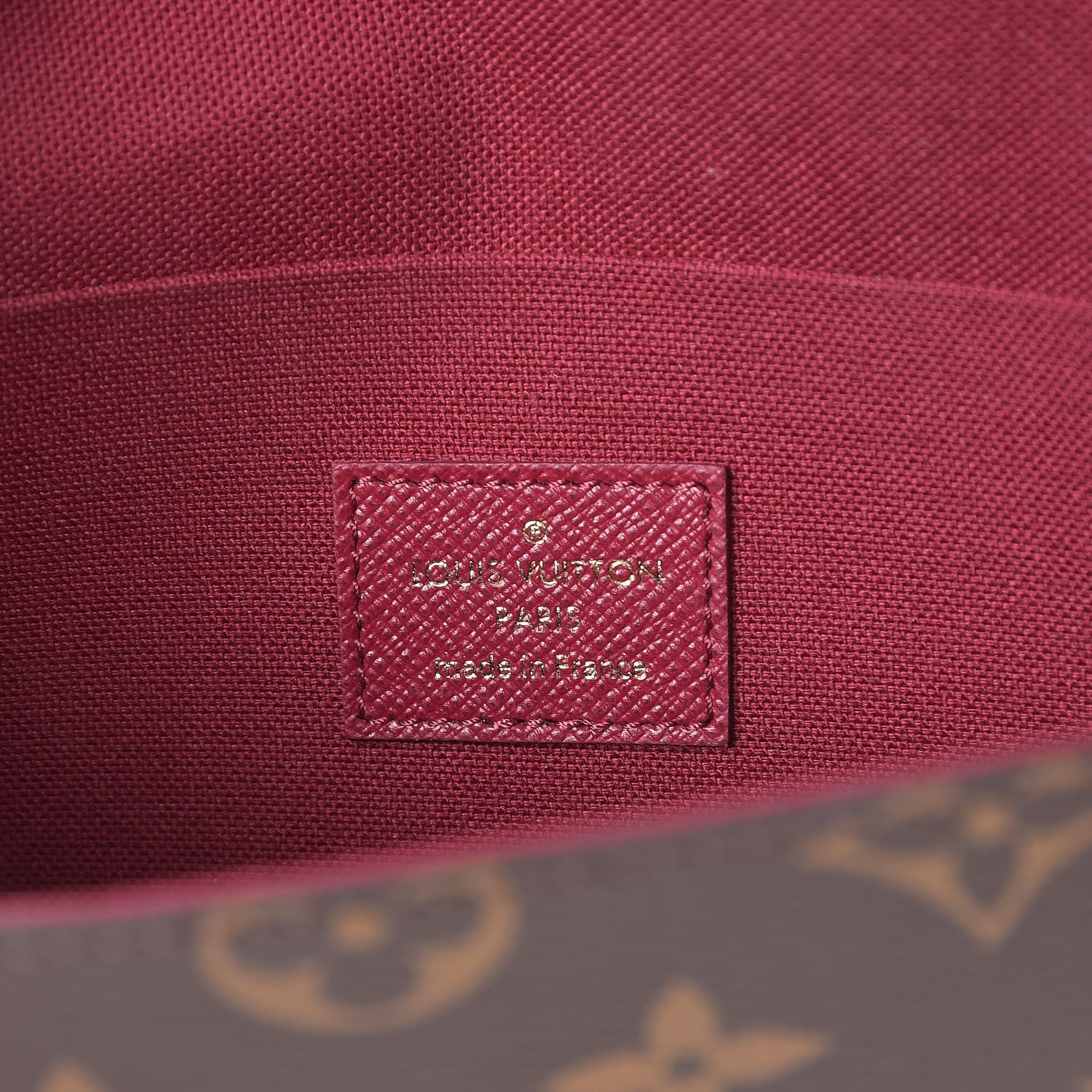 Louis Vuitton Monogram Pochette Felicie Chain Wallet Fuchsia 6 of 11