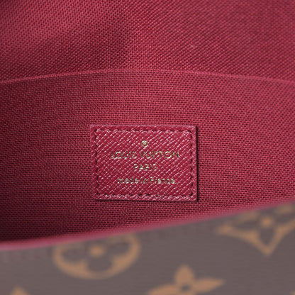 Louis Vuitton Monogram Pochette Felicie Chain Wallet Fuchsia 6 of 11