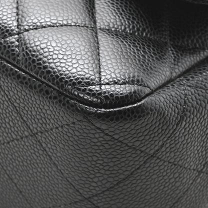 Chanel Caviar Quilted Jumbo Single Flap Black 10 of 10