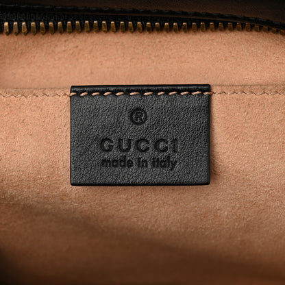 Gucci Calfskin Matelasse Small GG Marmont Chain Shoulder Bag Black 6 of 14