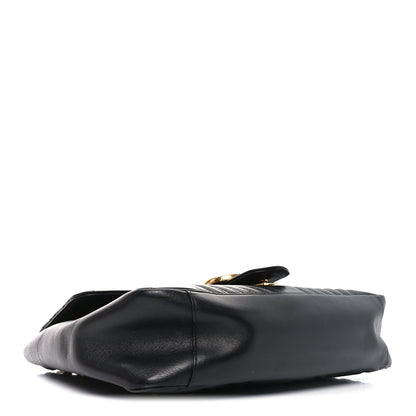 Gucci Calfskin Matelasse Large GG Marmont Shoulder Bag Black 4 of 10