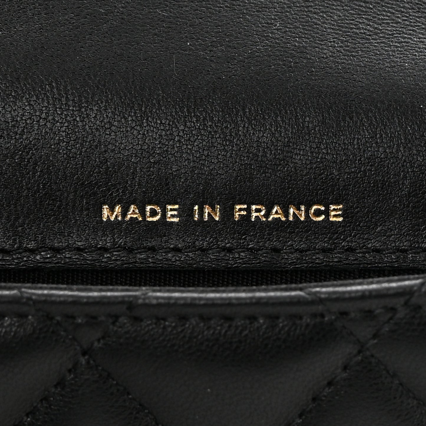 Lambskin Quilted Top Handle Flap Coin Purse With Chain Black