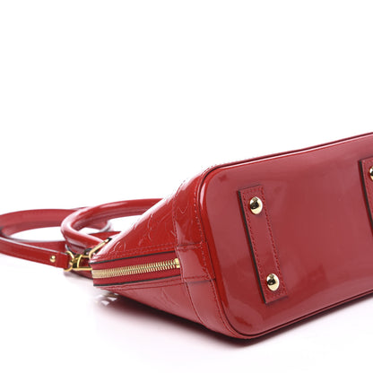 Louis Vuitton Vernis Alma BB Cherry 5 of 10