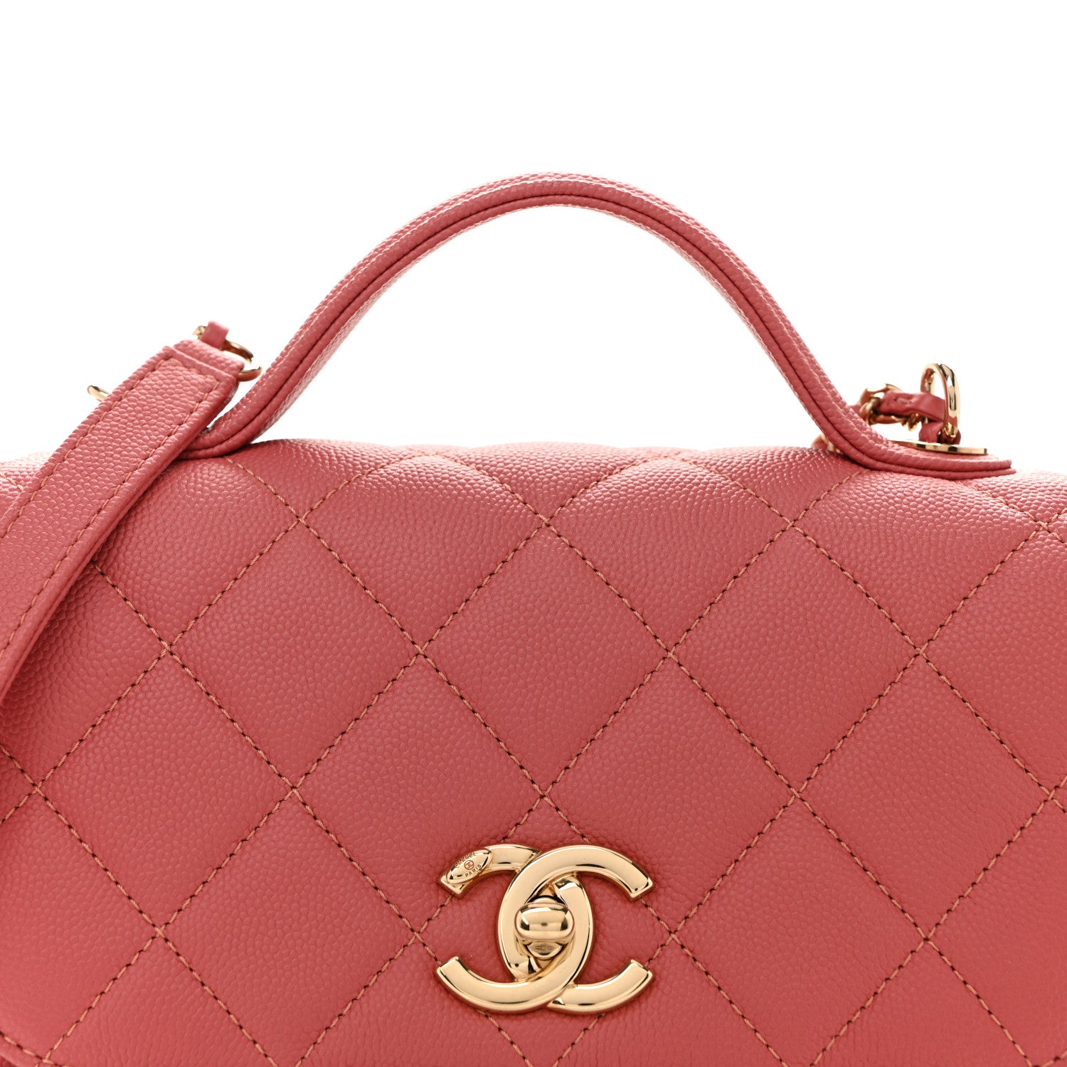 Chanel Caviar Quilted Small Business Affinity Flap Dark Pink 9 of 14