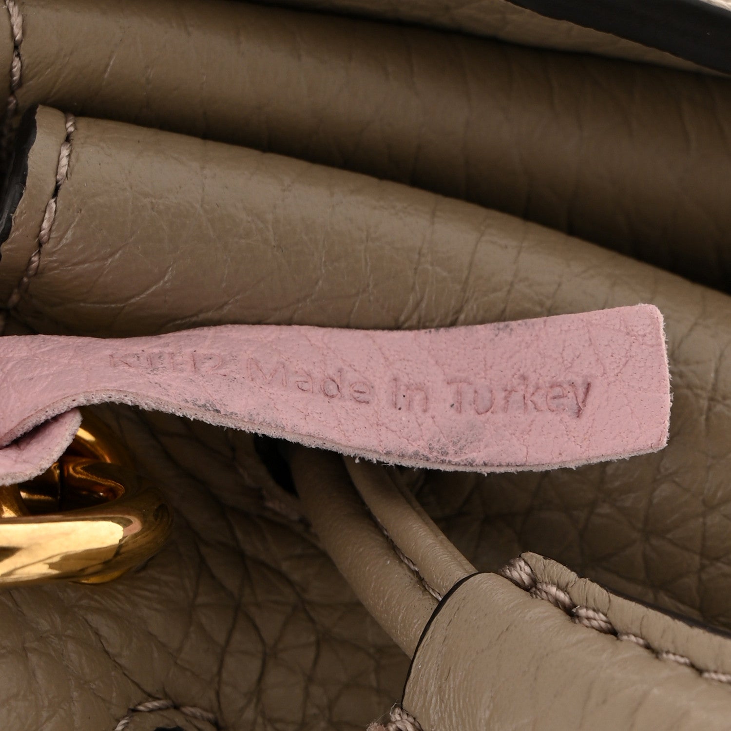 Mulberry Heavy Grain Small Iris Tote Solid Grey Pink 8 of 13