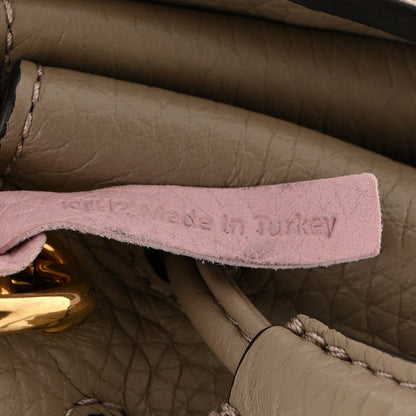 Mulberry Heavy Grain Small Iris Tote Solid Grey Pink 8 of 13