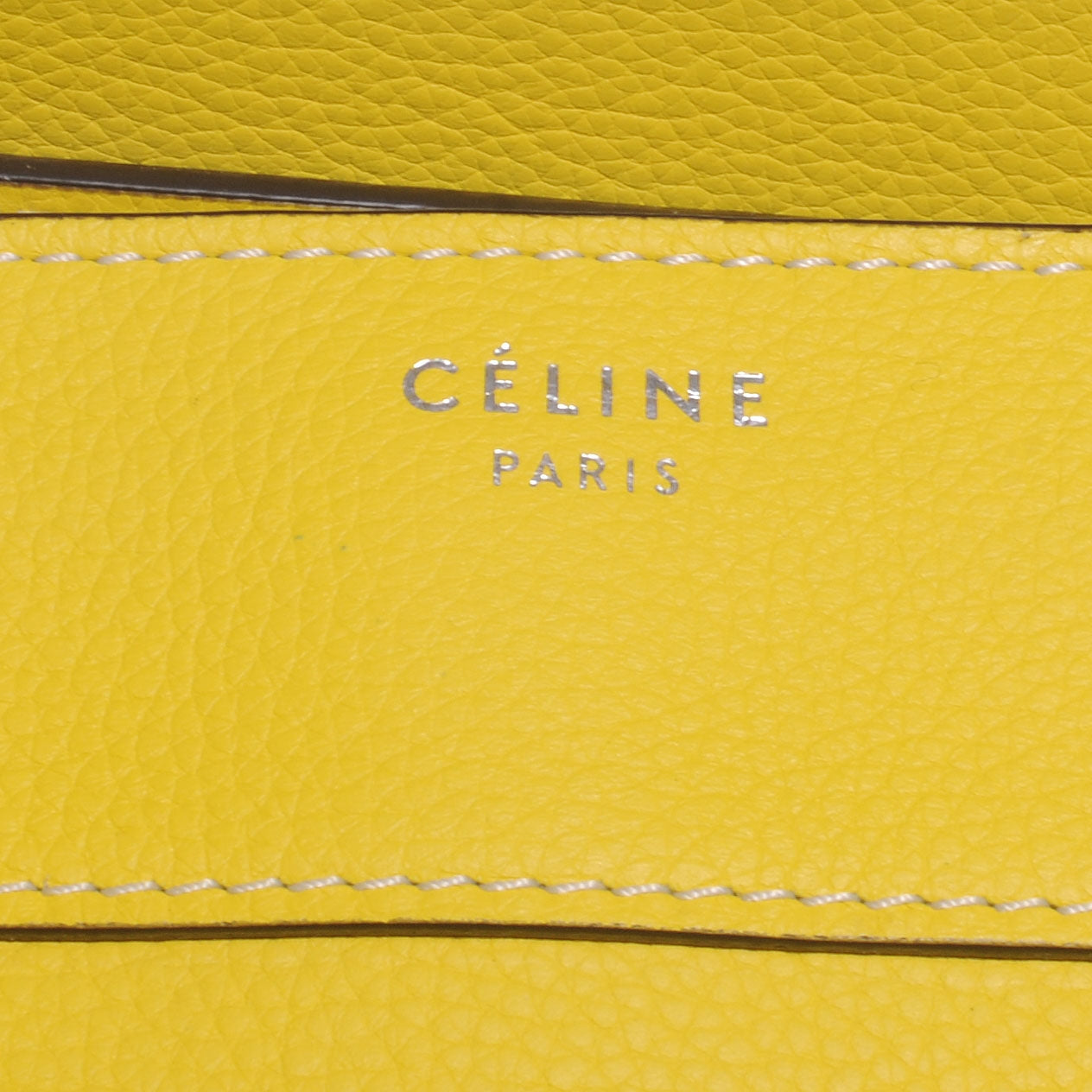 Drummed Calfskin Mini Luggage Citron