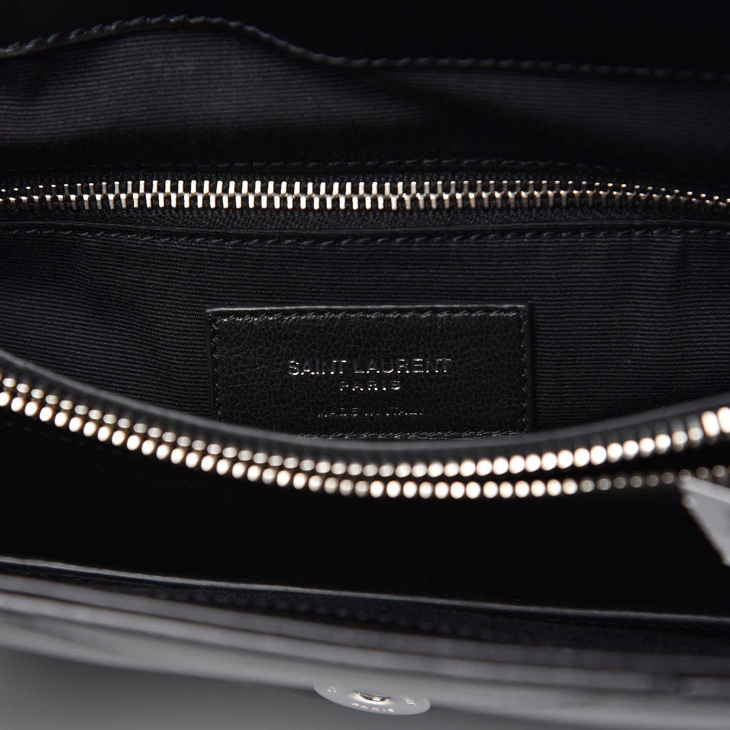 Saint Laurent Calfskin Y Quilted Monogram Medium Loulou Satchel Black 7 of 8