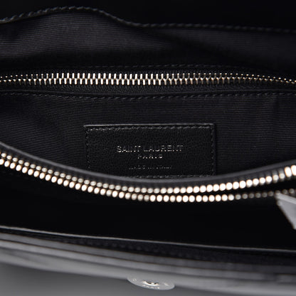 Saint Laurent Calfskin Y Quilted Monogram Medium Loulou Satchel Black 7 of 8