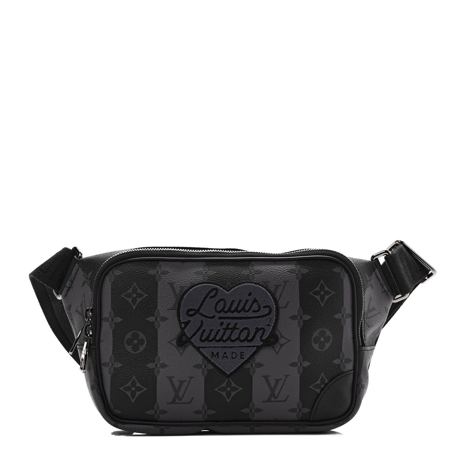 Louis Vuitton X NIGO Monogram Eclipse Stripes LV Heart Modular Sling Bag 1 of 9